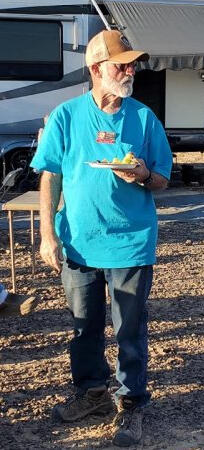 Steve has a handle on dinner.